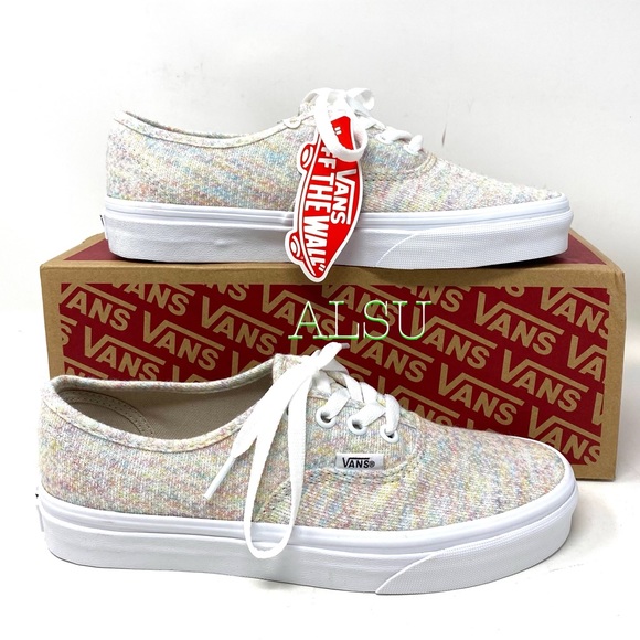 🌸Sale🌸 VANS Authentic Canvas Rainbow Jersey Women’s Sneak Size 6 VN0A2Z5IWN5 - Picture 2 of 9